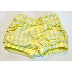 Garanimals yellow & white striped cotton shorts, child size 6-9 months